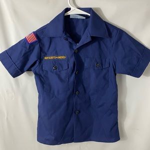 Boy Scouts of America Youth Small Blue Uniform Top